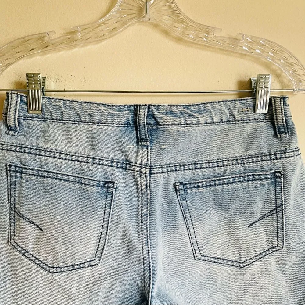 Habitual Kids Girls' Distressed Exposed Pocket Denim Short 16